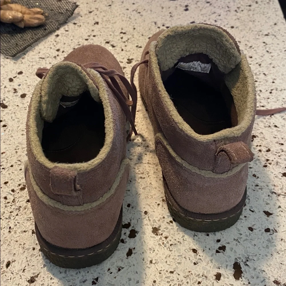 TIMBERLAND EARTHKEEPERS SUEDE FAUX FUR LACE UP BOOTS - Picture 3 of 9